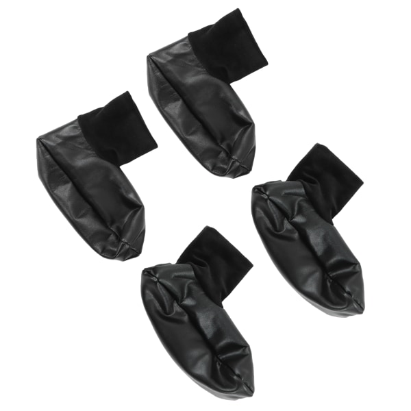 Sunnah Khuff Socks PU Nahka Polyesteri Mukava Lämmin Pehmo Vuori Thermal Khuffain Sukat 36-41 EU Shoe Size Black Elastinen versio