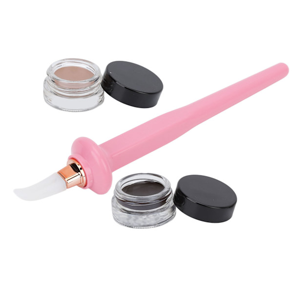 4 kpl silikoninen eyeliner-aplikaattorisarja vedenpitävä eyeliner ammattimainen eyeliner-meikkityökalu vaaleanpunainen