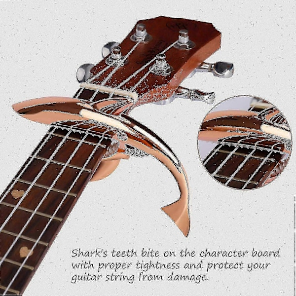 Guitar Capo Zinklegering Metal Fjeder Capo (Rose Gold)