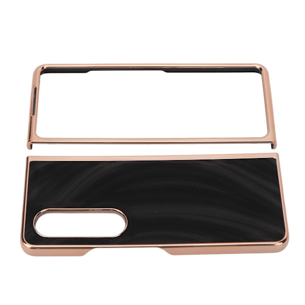 Phone case Nano galvanisering Repsäkert Galaxy Texture Folding Cover för Samsung Galaxy Z Fold 4 Black
