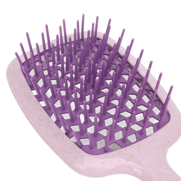 Profesjonell detangling paddle børste for rask føning - mørk farge Purple purple handle