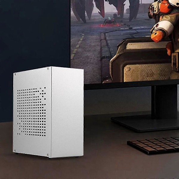 Pieni Mikro HTPC Tietokone Kotelo USB 3.0 Etuporteilla Mini Pöytäkoneen Runko