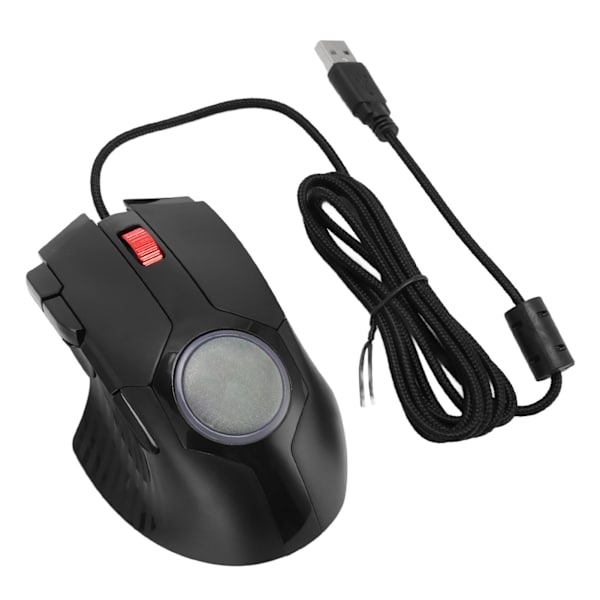 Gamingmus med 7200 DPI RGB-bakgrunnsbelysning 8 taster BT-mus med brannknapp for bærbar PC