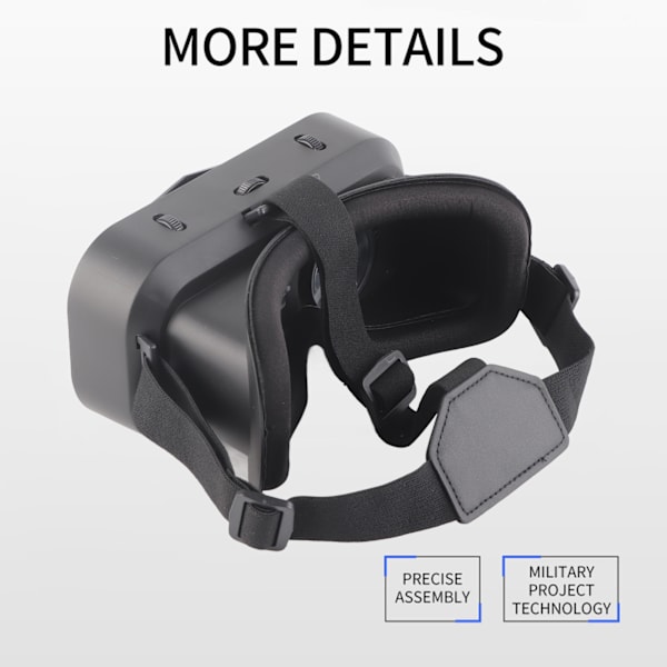 3D VR -lasit, päässä pidettävät VR-virtuaalitodellisuuslasit 3,5–7,2 tuuman älypuhelimille