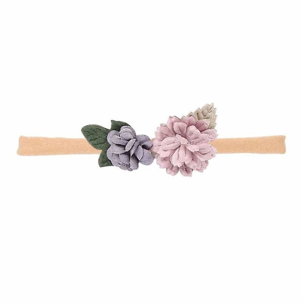 Pehmeä kukallinen nylon-hiuspantasetti vauvoille ja taaperoille, 5 kpl