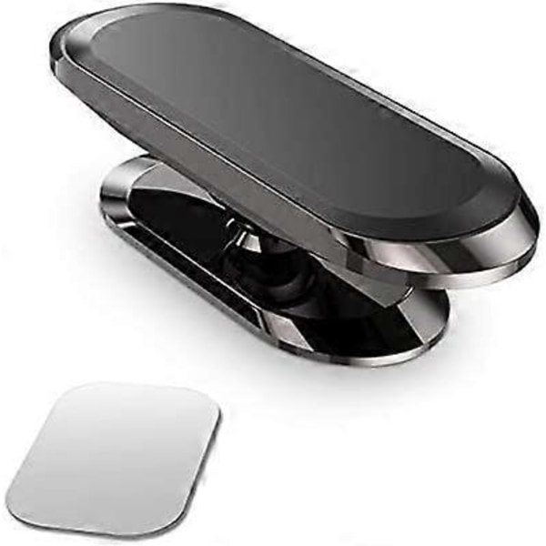 Magnetisk biltelefonholder (sort), universal magnetisk holder med 360 graders rotation, magnetisk telefonholder kompatibel med alle Samsung iPhone smartphones,
