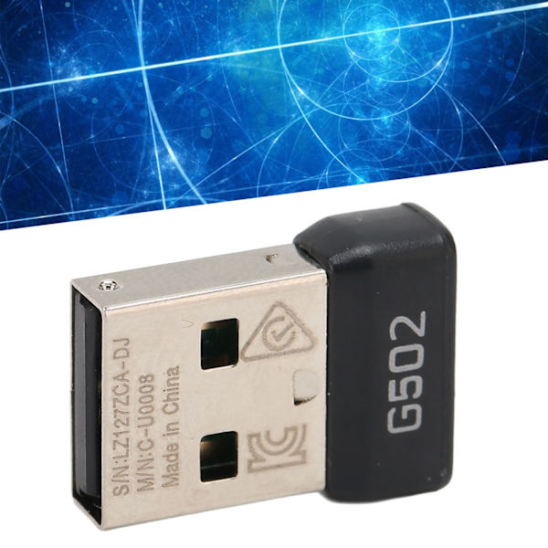USB vastaanotin 2,4 GHz:n langaton vakaa signaali Pieni kannettava kestävä ABS-metallihiirisovitin G502 LIGHTSPEED -hiirelle