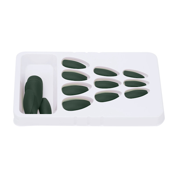 24 STK falske fingernegle Lang tryk fuld dækning Fake Color Art Nails til DIY Nail Art SalonF127