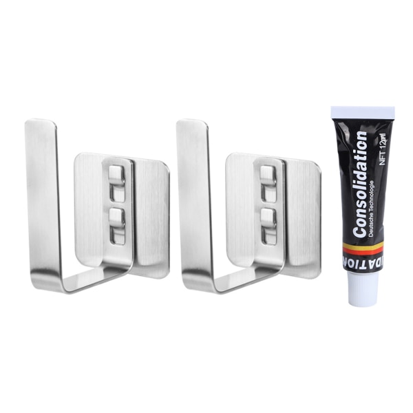 2st Väggmonterad skärbräda Rack Gryta Lock Förvaringshållare Köksartiklar