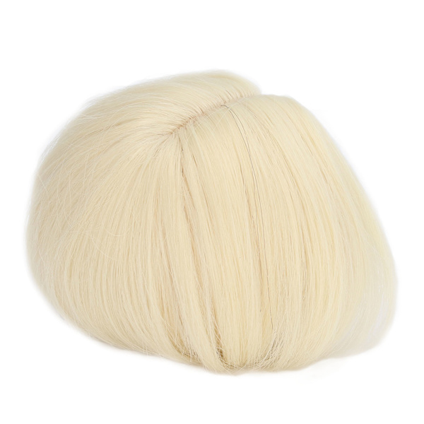 Docka Hår Peruk DIY Elastisk Hög Temperatur Fiber Mesh Tyg Ljus Blond Docka Peruk Kort för 1/3 Ball Jointed Doll