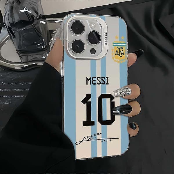 Argentina National Football Team – 2026 Jersey Style Soft Rubber Case (for iPhone) silver silver iPhone 13 Pro Max