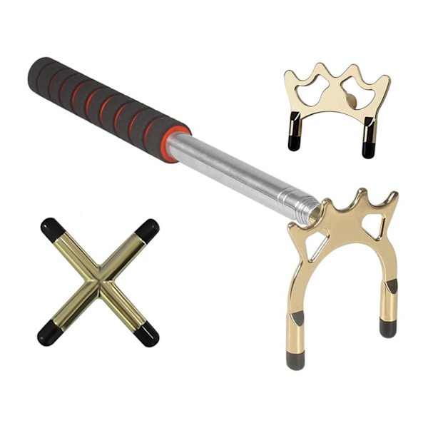 Retractable Billiards Pool Cue Stick Bridge with Removable Bridge Head Billiards Pool Cue Accessory