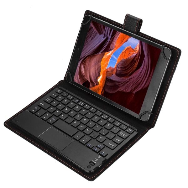 7/8in 75-timmars fungerande Bluetooth Touchpad-tangentbord med case för Android/iOS/Windows