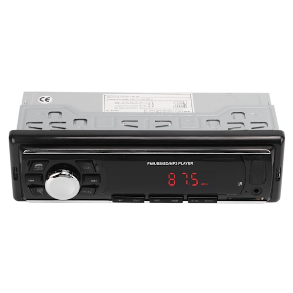 Bil Bluetooth MP3 Stereo Universal USB AUX FM Radio Bilstereo Mottagare med LED