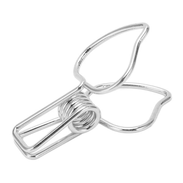 100 st persikformade klämmor i metall med stark klämkraft för kontor, silver