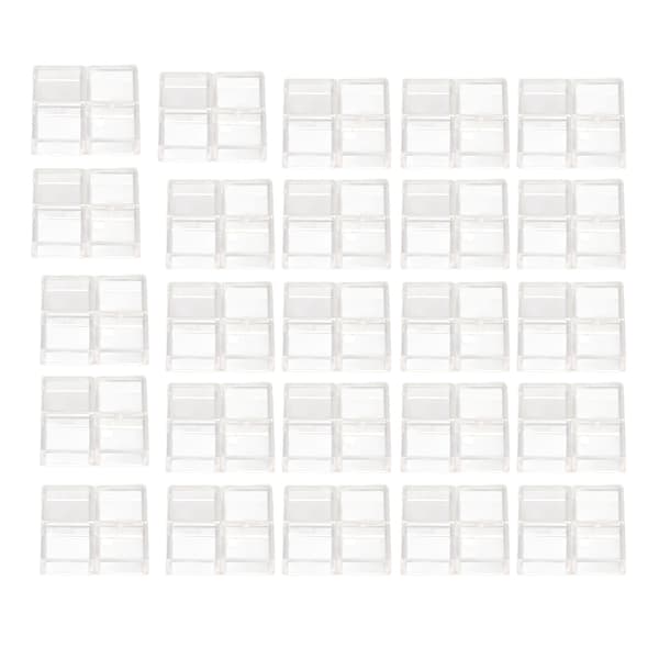 100 st taktil omkopplarskydd taktil tryckknappslock fyrkantig transparent ABS-set
