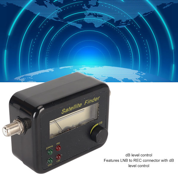 Kannettava digitaalinen satelliittietsin LNB-REC-liittimellä - SAT-etsin C Ku Bandille