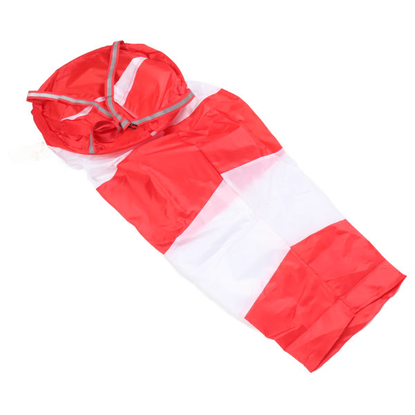 Vindsokker Lett Sterk Polyester Vindretningsmåling Sokkpose for Utendørs Gård Industri Rød 100cm Fluorescerende Stil