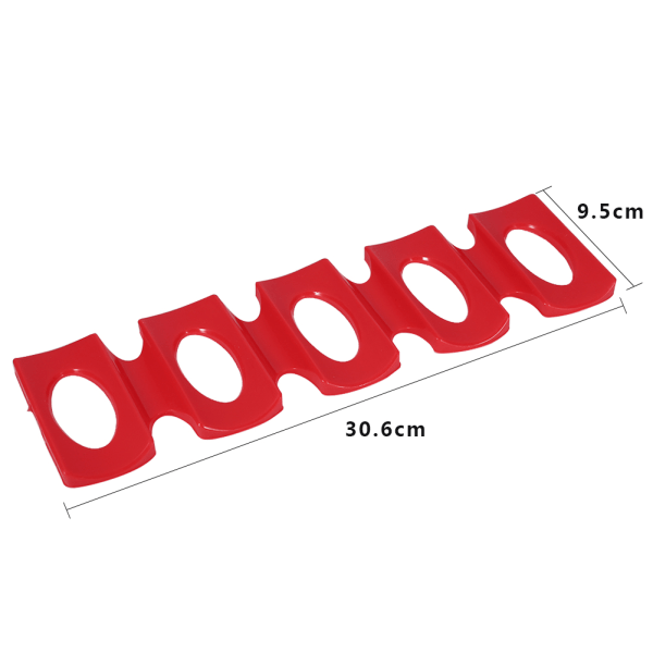 Rød silikon Kjøleskapsboks Øl Vin Flaskestativ Holder Matte Stabling Ryddig Verktøy Kjøkken Gadgets