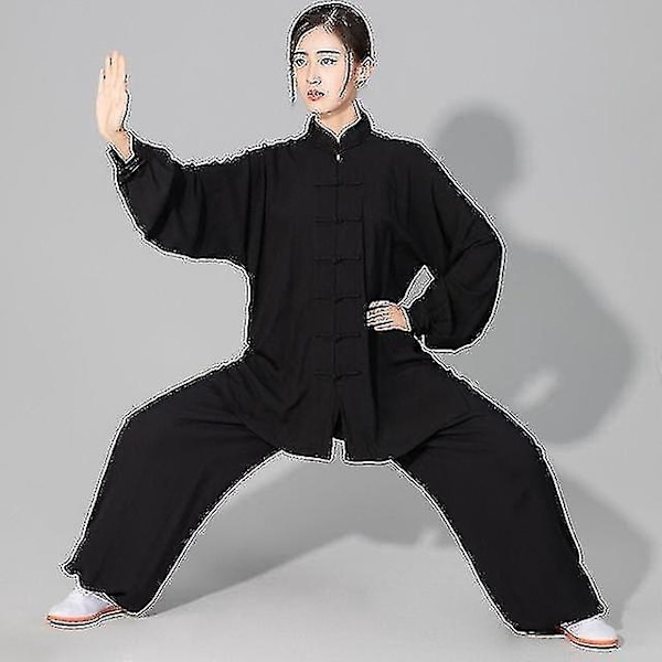 Mjuk bomull Tai Chi och Kung Fu kampsportkläder för män och kvinnor