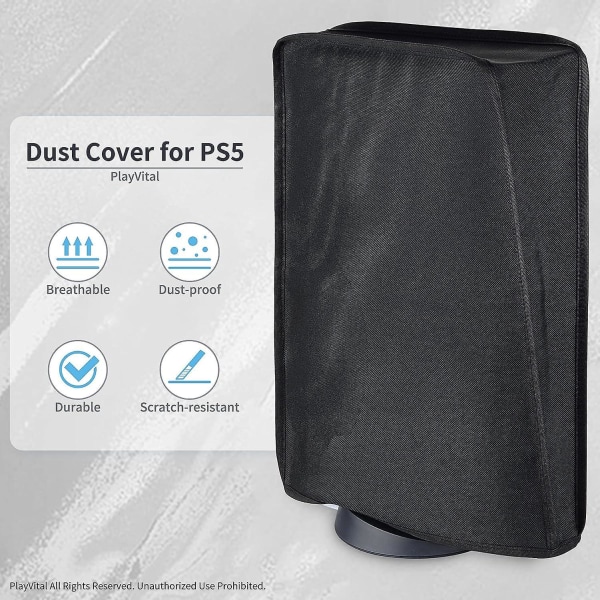 Playvital cover PS5-konsolille - harmaa