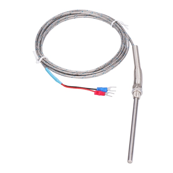 K Typ Temp Termoelement Temperatursensor Thermal sond Rostfritt stål 0~600℃ WRNT187(Röd Svart Linje Typ 3 Meter)