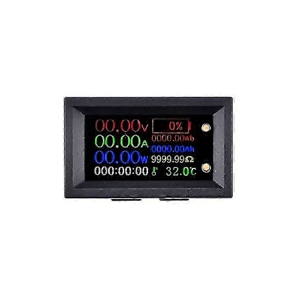 20A Voltmeter Amperemeter 9In1 Multifunktionstestare IPS LCD Spänning Ström Effekt Energi Batteri Elektr