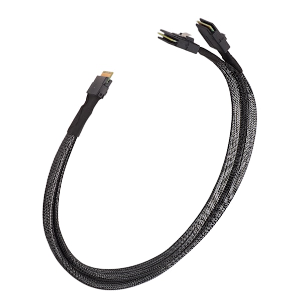 Mini SAS-kabel 12 Gbps snabb överföring SATA/ATA-gränssnitt 0,5 m längd SFF8654 8I till 2xSFF8087-kabel