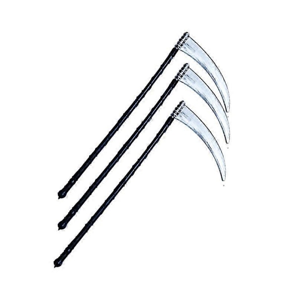 Halloween Kostume, Grim Reaper Halloween Sæt med Død Sense, Skelet Maske og Skelet Handsker, Sort Hætteklædt Kappe Unisex Halloween Kostume Karneval