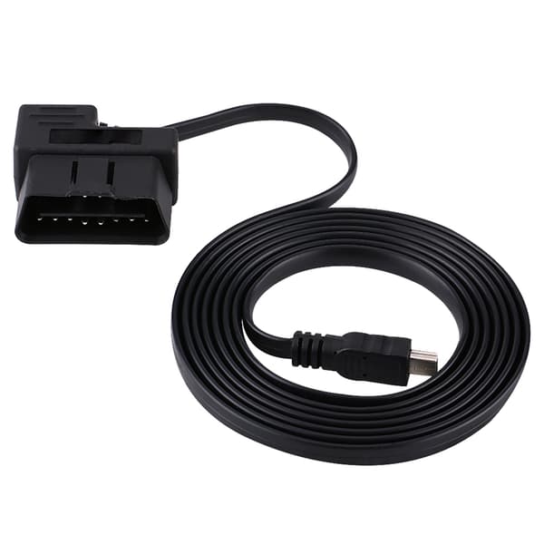 180cm Bil OBDII OBD2 EOBD 16pin Diagnostisk Förlängningsadapter till Mini USB-kabel