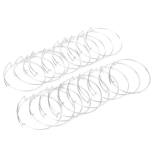 20 STK. Rustfrit Stål Anti-Rust Udvidbart Armbånd Justerbart DIY Håndlavet Sølv Armbånd