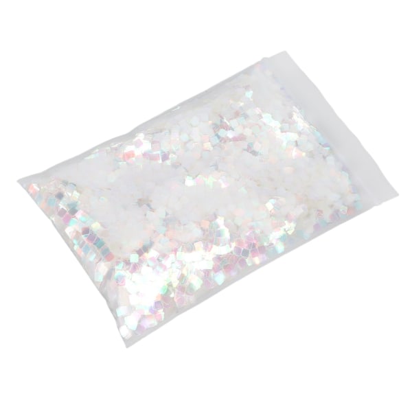 Nail Art Glitter Paljetter DIY Glossy Square Nail Paillette Flakes Dekorationer för julfest 1,8 oz