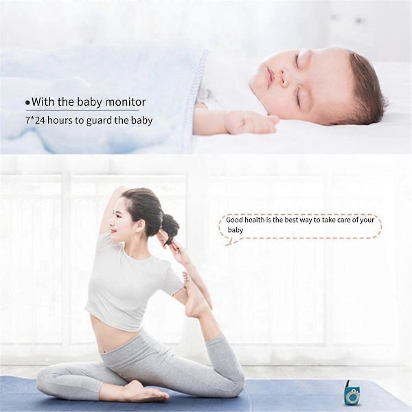 Trådløs stemme intercom babyalarm med infrarød nattesyn