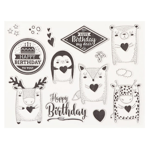Klar silikonforsegling utsøkt pregemal for papir kortfremstilling dekorasjon DIY Scrapbooking Animal