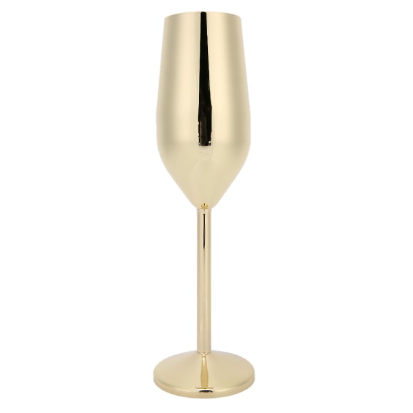 304 rostfritt stål vinbägare champagneglas drickskoppar 220 ml för barfest bankett Golden