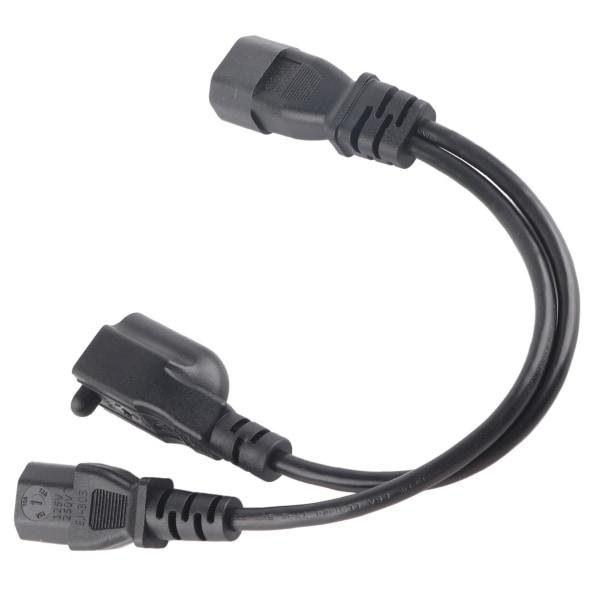C14 han til C13 Nema 5-15R hun Y splitter strømledning 1 i 2 ud 10A 250V vandtæt strømforlænger adapterkabel