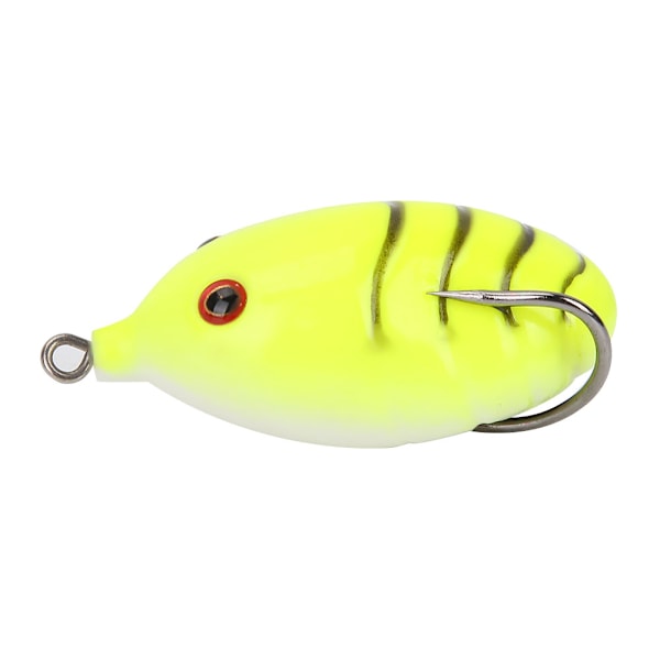Kunstig livagtig fiskeagn silicone frø form bløde agn tackle tilbehør (gul)