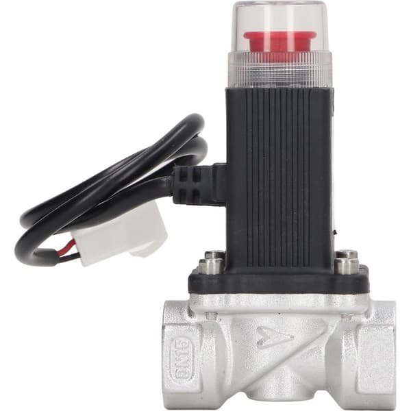 Gassventilkontroller med alarm og automatisk avstengning, lekkasjedetektor, magnetventil AC 90-240V EU-plugg