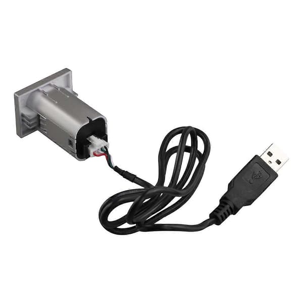Bil USB-inngangsadapter Lydradio U-disk Flash-kontakt Grensesnittkabel for Focus 2 Mk2 2009-2011 Tilbehør SilverBlack
