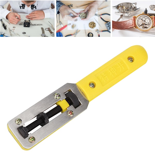 Legerat stål Justerbar Watch Back Case Cover Remover Öppnare Watch Reparationsverktyg