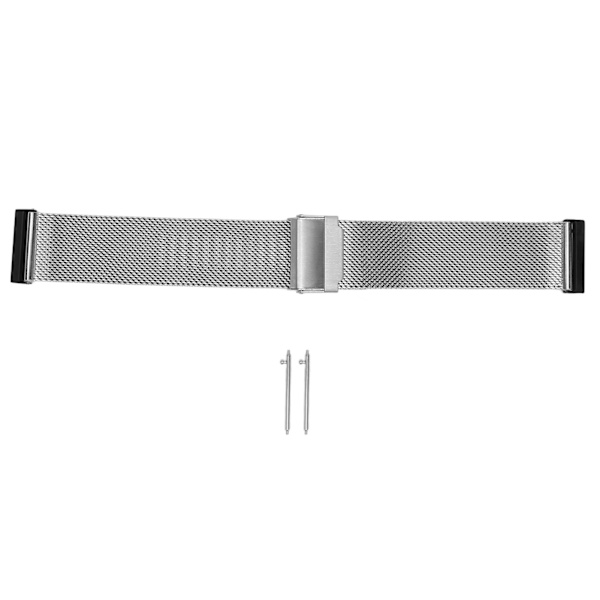 Klockarmband 24mm i rostfritt stål, justerbart mesh-armband för Suunto Spartan HR 7/D5i Sliver