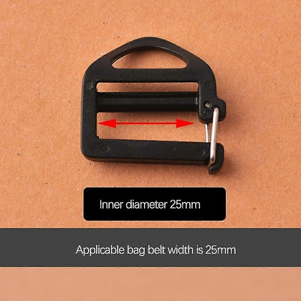 2 Stykker Rygsæk Webbing Spænder Seleholder Justerings Ladderlock _SZXM
