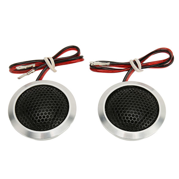 2st 150W Dome Diskanthögtalare 2-vägssystem Hög känslighet Silver Black Dome Audio Diskanthögtalare för bilstereosystem