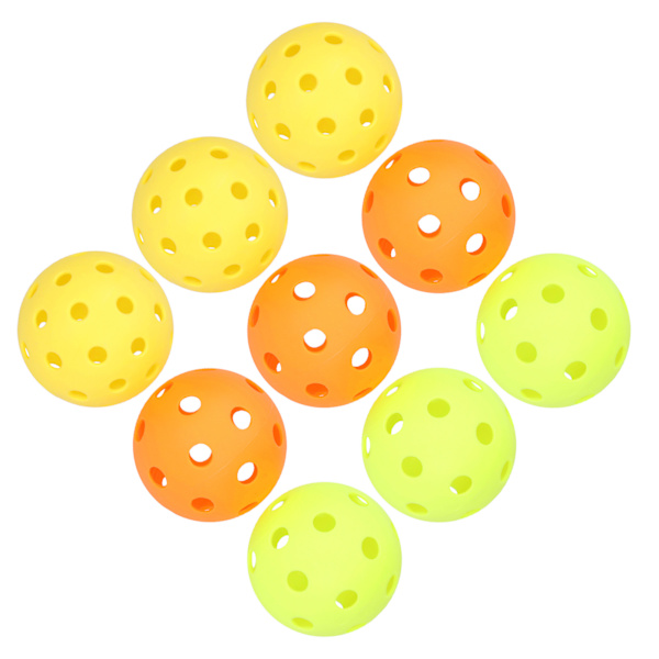 40/26 hål pickleball bollar inomhus utomhus träning PE pickle bollar med ljus färg