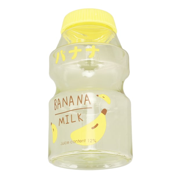 Vanflaske Tegneserie Innovativ BPA-fri Gjenbrukbar Transparent Juiceflaske for Utesport Reise 16oz/480ml