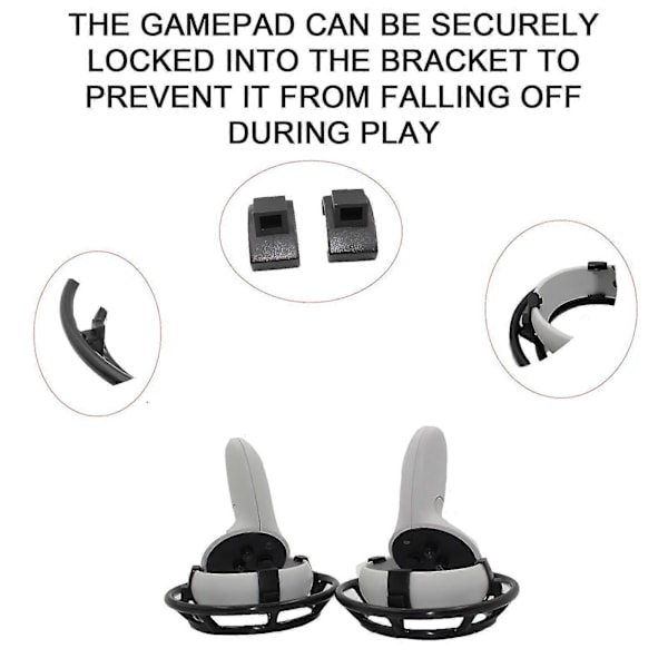 2 stk. VR-håndtag Controller Anti-Fall Beskyttelsesbeslag til Oculus Quest 2