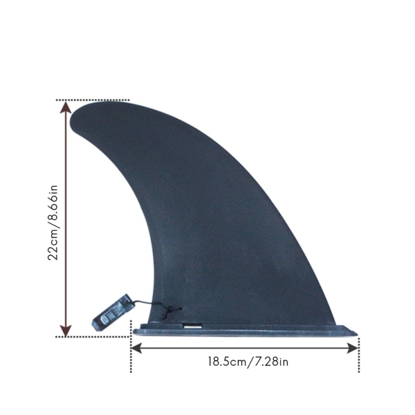 Universal Surfboard Fins Safe Förstärkta Surfboard Fins för Paddle Board Kanot