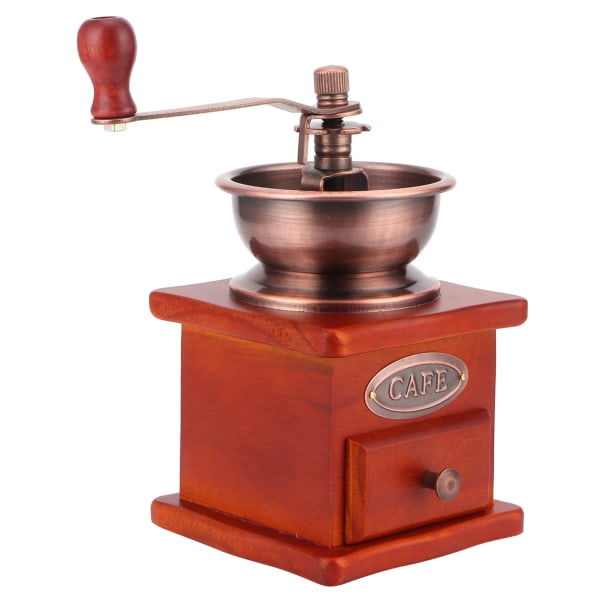 Mini vintage handvevad kaffebönkvarn manuell kaffekvarn för hushållsbruk