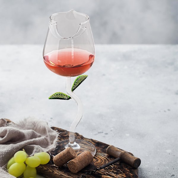 Eleganta roséglas för fester, bröllop och alla hjärtans dag - Hållbara och kreativa 150 ml dricksglas 150 ml transparenta