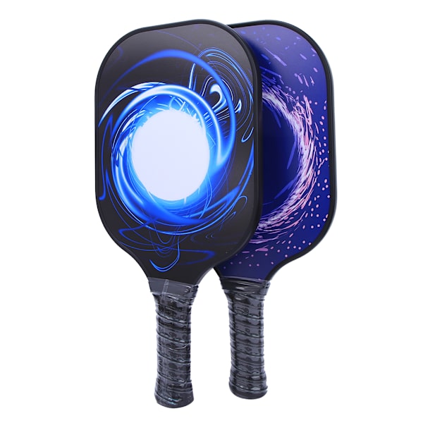2 stk Pickleball-padler Strand Racketer med Karbonfiberflate og Baller for Utesport